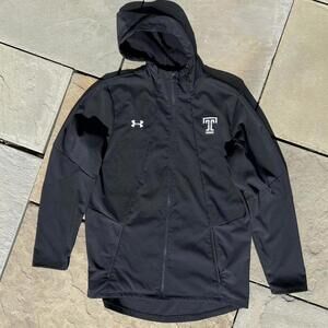 Temple University Under Armour Black Hooded Light Jacket